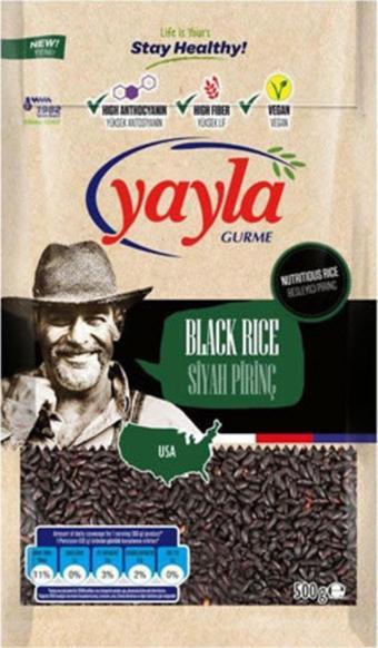 Yayla Gurme Siyah Pirinç 500 G