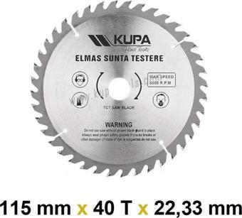 Kupa Ahşap Sunta Elmas Testere 115 mm X 40T X 22,23 mm.