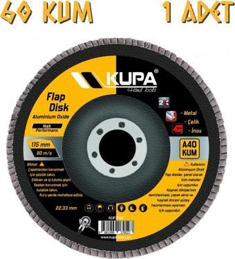 Kupa Katlı Flap Disk Zımpara A60 Kum