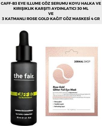 the fair. Nemlendirici Cilt Bakım Serumu ve Dermal 3 Katmanlı Rose Gold Göz Maskesi 4 Gr