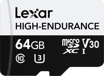 Lexar High Endurance 64gb Micro SD 100MB V30 4K Hafıza Kartı