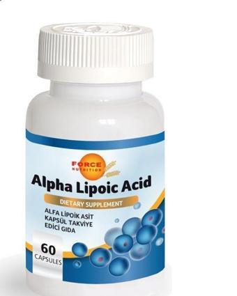 Force Nutrition Alfa Lipoik Asit ( Alpha Lipoic Acid ) 60 Kapsül