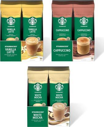 Starbucks Vanilla Latte-Cappuccino-White Mocha 3x10 lu Set