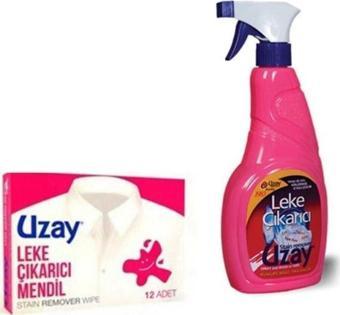 Uzay Leke Çıkarıcı Sprey 500 Ml + Leke Çıkartıcı Mendil 12'li Set