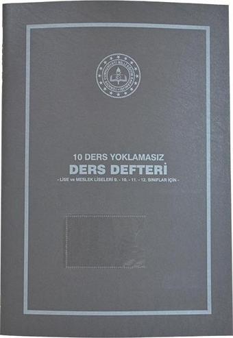 Gülpaş 10 Ders Yoklamasız Ders Defteri Gri Plastik Kapak 419