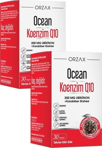 Ocean Koenzim Q10 200 mg 30 Kapsül  2 Adet