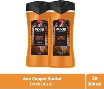 Axe Premium Collection Duş Jeli Copper Santal 3 İn 1 Vücut Saç Yüz 300 Ml X2