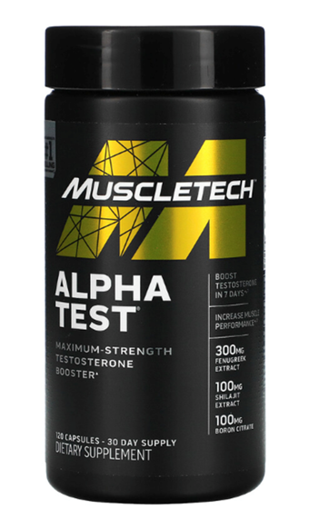 Muscletech AlphaTest  Test Booster for Men  120 Capsul