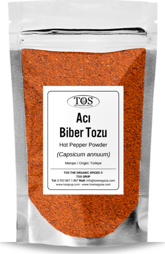 Acı Kırmızı Biber Tozu 250 gr (1. Kalite) Capsicum annuum / Hot Paprika