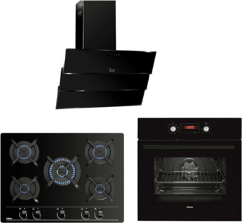 TEKA CHEF 10 ANKASTRE SİYAH SET ( HAK 629 / GBC 75030 / TVT 90 )