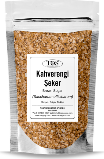 Esmer / Kahverengi Şeker 100 gr (1. Kalite) Brown Sugar