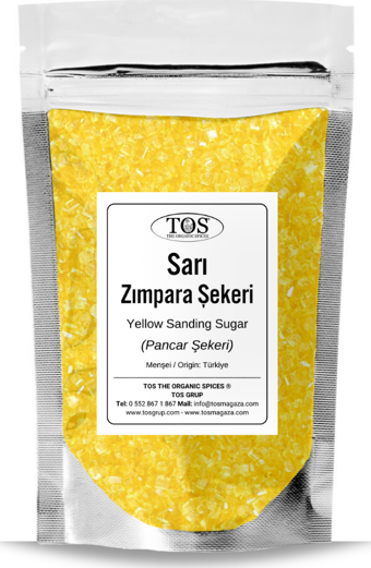 Sarı Zımpara Şekeri 100 gr Yellow Sanding Sugar