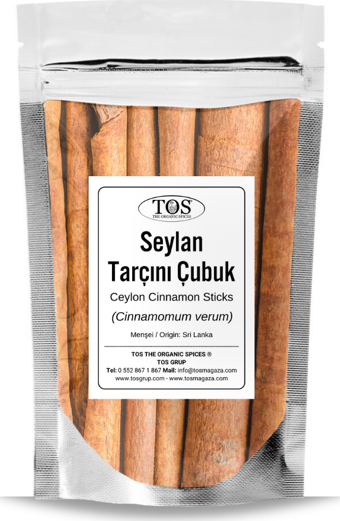 Seylan Tarçını Çubuk 1 kg Gerçek Tarçın (1. Kalite) Cinnamomum verum / Sri Lanka Tarçını