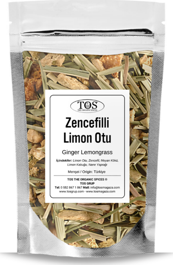 Zencefilli Limon Otu 100 gr (1. Kalite) Ginger Lemongrass