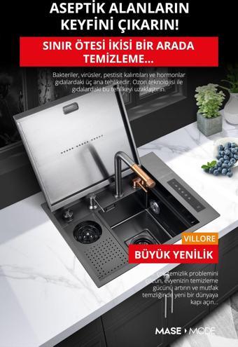 Mase Mode Villore Amortisör Kapaklı Akıllı Ozon Evye