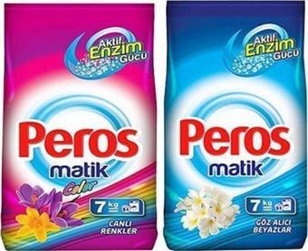 Peros Matik 7Kg+7Kg Göz Alıcı Beyazlar&Canlı Renkler