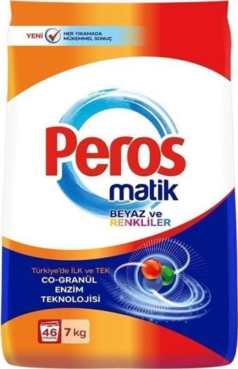 Peros Matik Beyaz-Renkliler 7 Kg