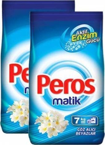 Peros 7 Kg + 7 Kg Iki Adet Çamaşır Deterjanı Göz Alıcı Beyazlar