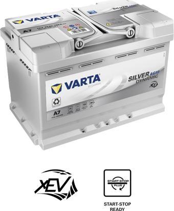 Varta A7 12V 70 Ah 760A AGM Start-Stop Silver Dynamic Akü (Üretim Yılı: 2024)