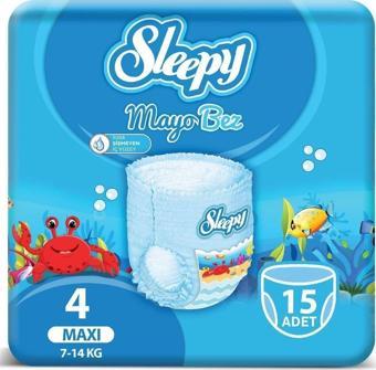 Sleepy Mayo Külot Bez 4 Numara Maxi 15 Adet 7-14 Kg