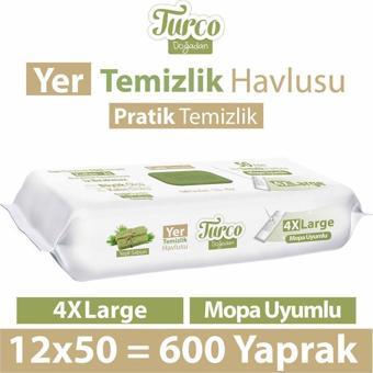 Turco Doğadan Yer Temizlik Havlusu Yeşil Sabun 12X50 (600 Yaprak)