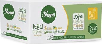 Sleepy Doğal&Organik Temizlik Havlusu 12x50