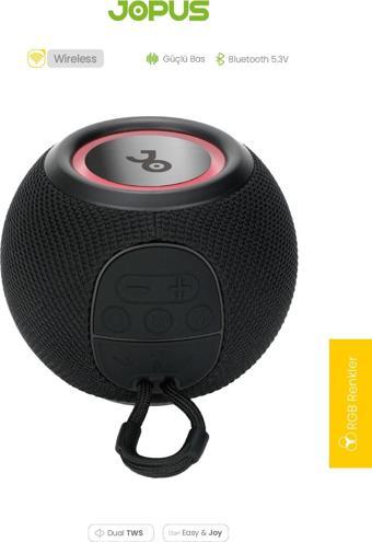 Jopus Bluetooth Hoparlör Şarjlı Radyo Fm Radyo Bluetooth 5.3v AUX/USB/SD/MP3 Earth Box