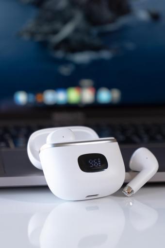 Jopus Dijital Şarj Göstergeli Kaliteli Mikrofonlu Bluetooth Kulaklık Elegante TWS