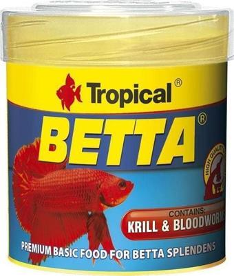 Tropical Betta Krill Bloodworms Balık Yemi 50 ml