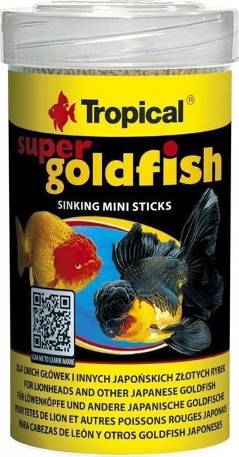 Tropical Super Goldfish Sinking Mini Sticks Akvaryum Balık Yemi 100 ml