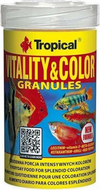Tropical Vitality Color Granules Balık Yemi 100 ml