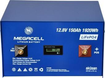 MEGACELL LiFePO4 12.8V 150 Ah Lityum Demir Fosfat Akü