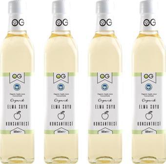 OG Natural 4'lü Organik Elma Suyu Konsantresi 500 ML