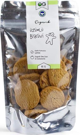 OG Natural Organik Üzümlü Bisküvi 65 GR