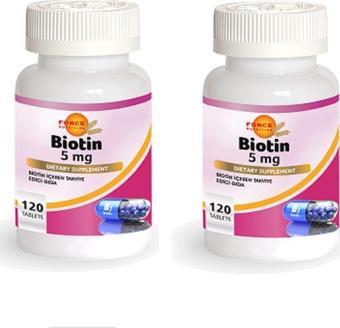 Force Nutrition Biotin 5 mg 120 Tablet 2 Kutu