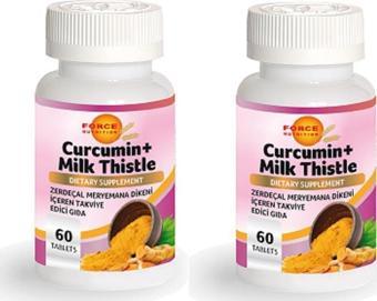 Force Nutrition Curcumin + Milk Thistle 60 Tablet 2 Kutu