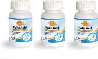 Force Nutrition Folic Asid 400 Mcg 120 Tablet 3 kutu