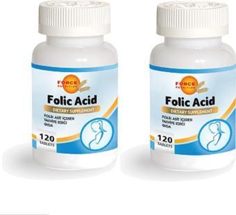 Force Nutrition Folic Asid 400 Mcg 120 Tablet 2 kutu