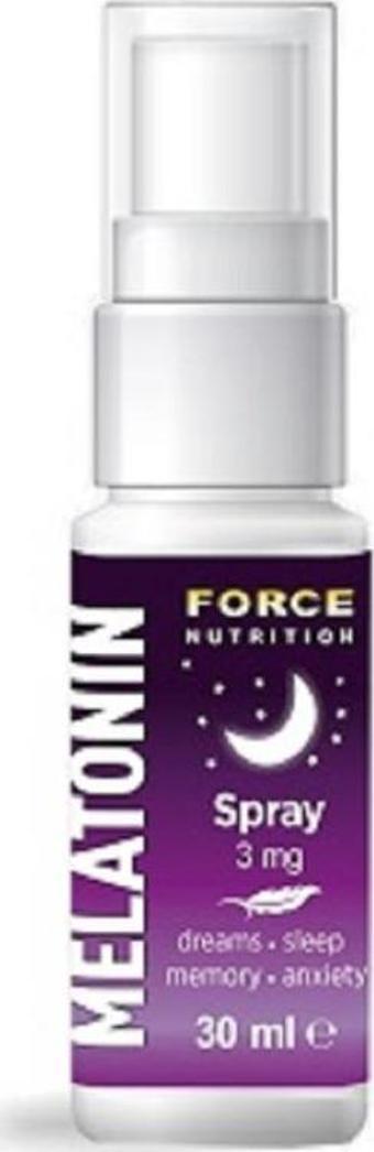 Force Nutrition Melatonin 3 Mg 30 Ml Sprey