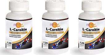 Meka Nutrition L-Carnitine 500 Mg 120 Tablet 3 Kutu