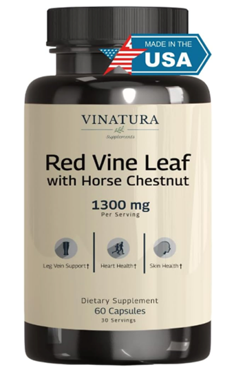 Red Vine Leaf Exact  Horse Chestnut  1300mg  60 Capsul