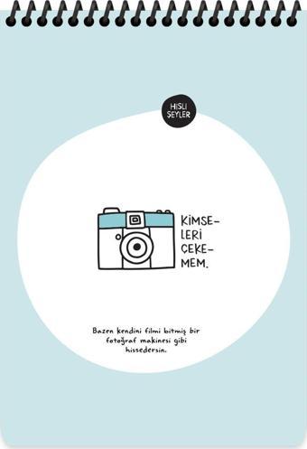 Hisli Şeyler A5 Çizgili Defter - Kimseleri Çekemem