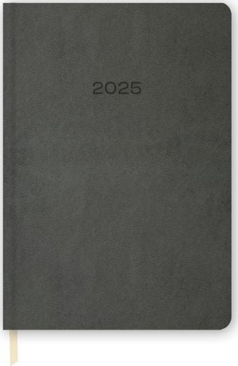 2025-14*20 Günlük Termo Deri Ajanda-Gri