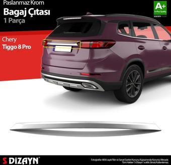 S-Dizayn Chery Tiggo 8 Pro Krom Bagaj Çıtası 2022 Üzeri