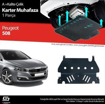 S-Dizayn Peugeot 508 Çelik Karter Muhafaza Koruma 2010-2017 A+ Kalite