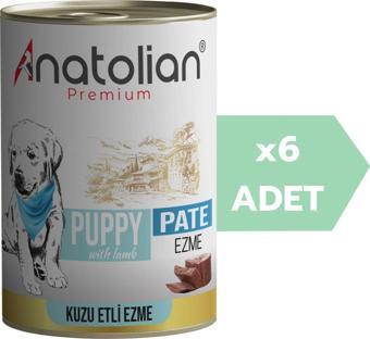 Anatolian Premium Puppy Lamb Pate Kuzulu Ezme yavru köpek konservesi 400 gr x 6 Adet