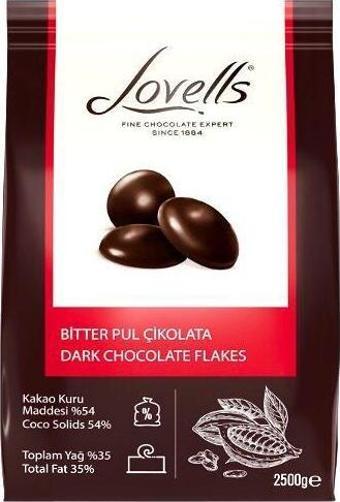 LOVELLS BİTTER PUL ÇİKOLATA (2,5KG)