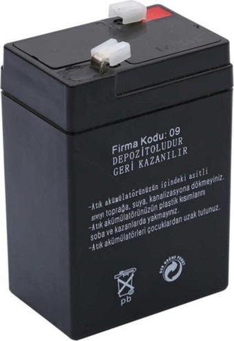 6 VOLT 4 AMPER KURU TİP AKÜ HİZLİ /6V 4Ah IŞILDAK FENER KAMP LAMBA AYDINLATMA AKÜSÜ PİLİ