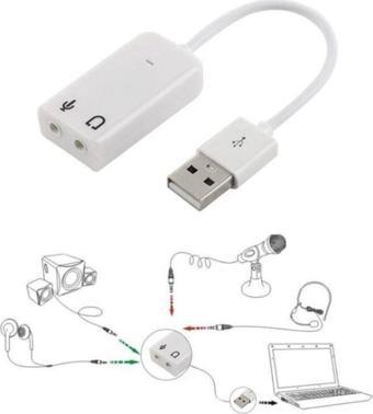 Usb Kablolu Ses Kartı 7.1 Sound Çevirici Dönüştürücü Ses Çevirici