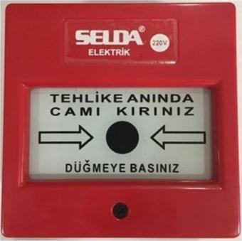 Yangın Ikaz Ihbar Butonu Alarm Butonu 220v